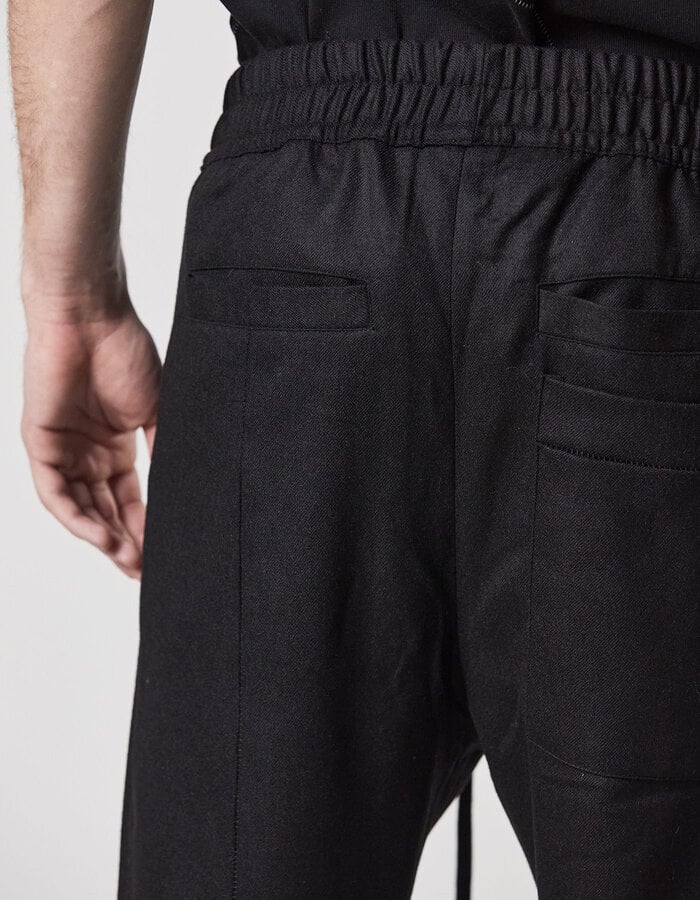 THOM KROM STRETCH WOOL CROPPED TROUSERS