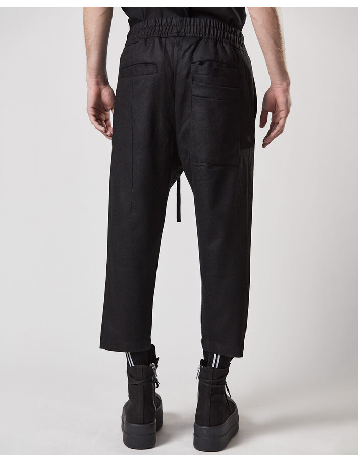 THOM KROM STRETCH WOOL CROPPED TROUSERS