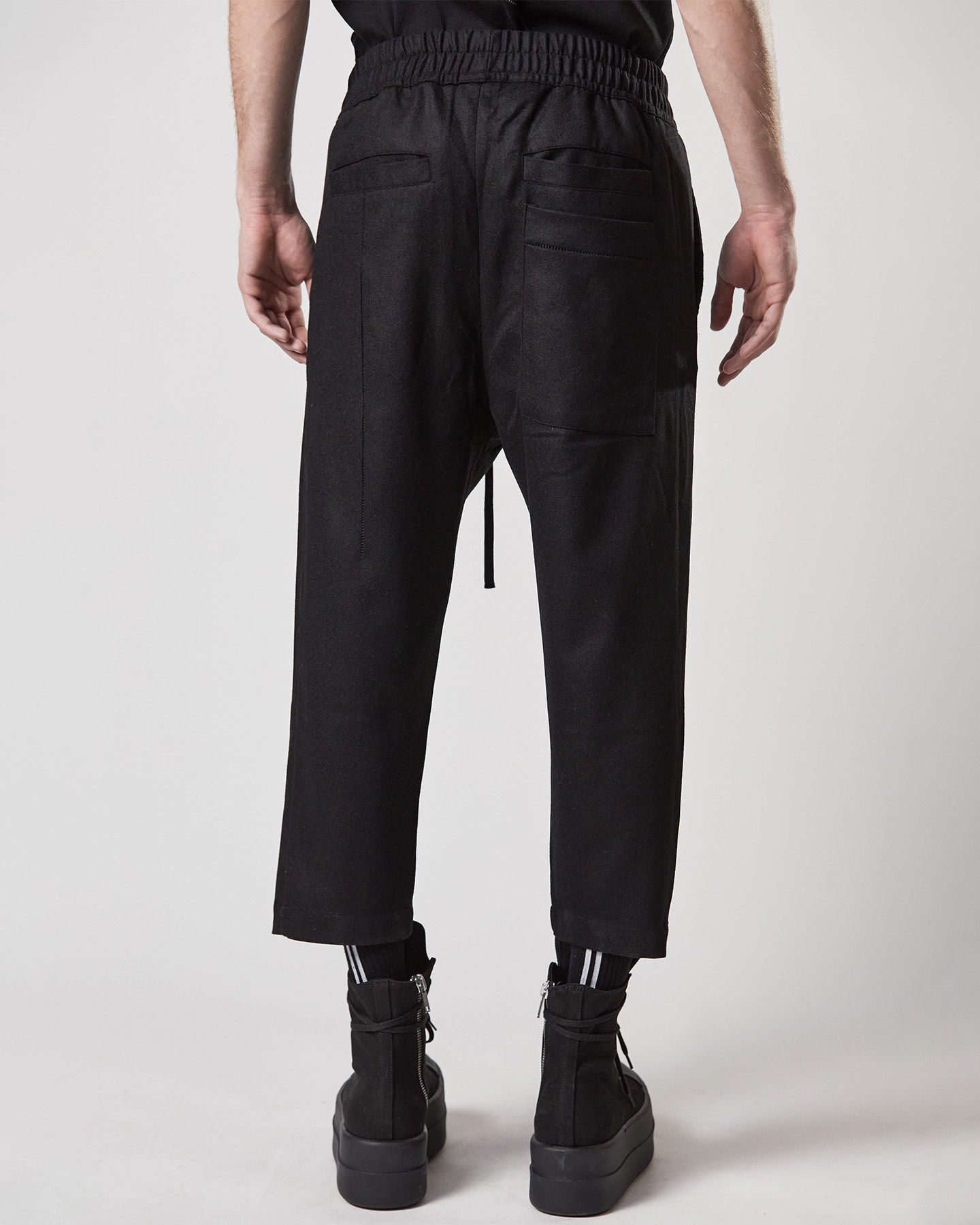 Stretch Wool Cropped Trousers by Thom Krom Shop Untitled NYC Shop Untitled NYC