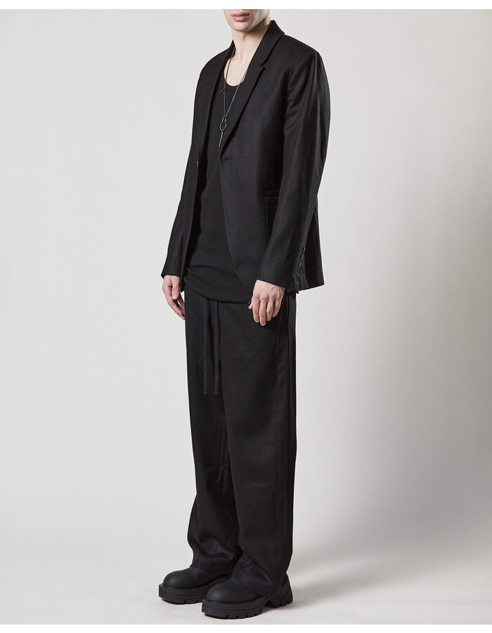THOM KROM STRETCH WOOL WIDE TROUSERS