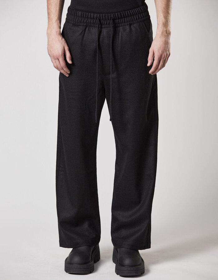 THOM KROM STRETCH WOOL WIDE TROUSERS