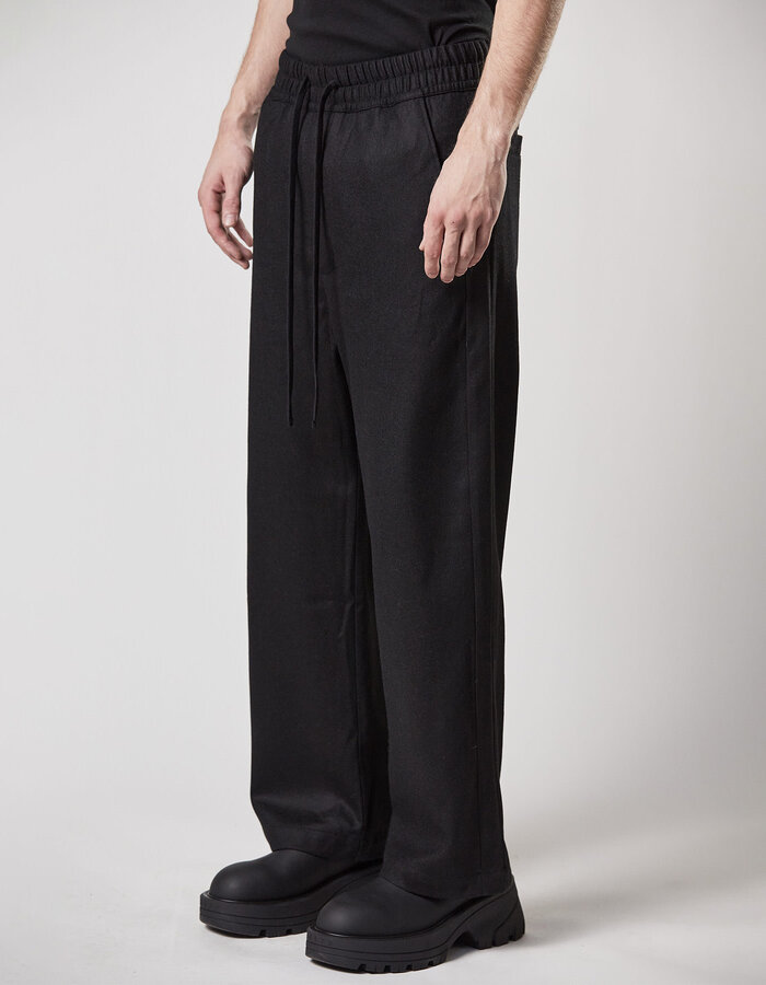 THOM KROM STRETCH WOOL WIDE TROUSERS