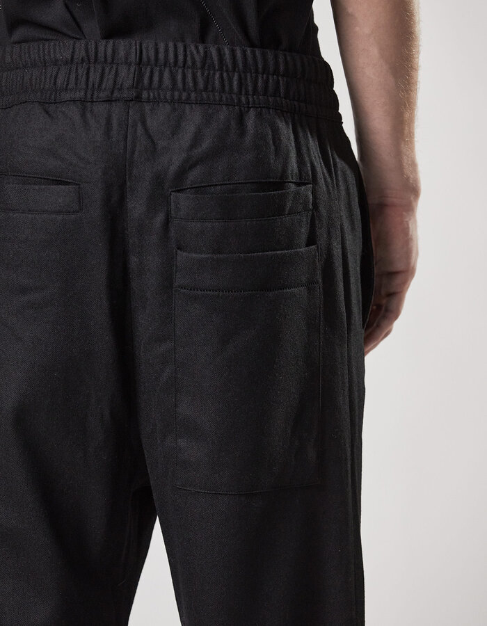 THOM KROM STRETCH WOOL WIDE TROUSERS