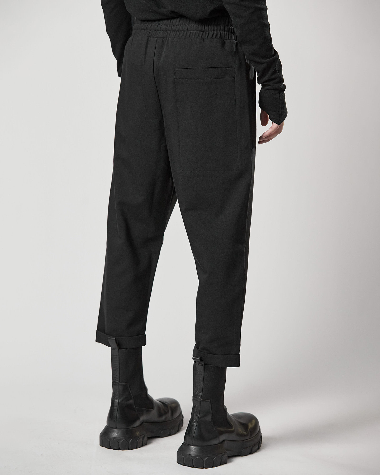 Cuffed cropped trousers sale