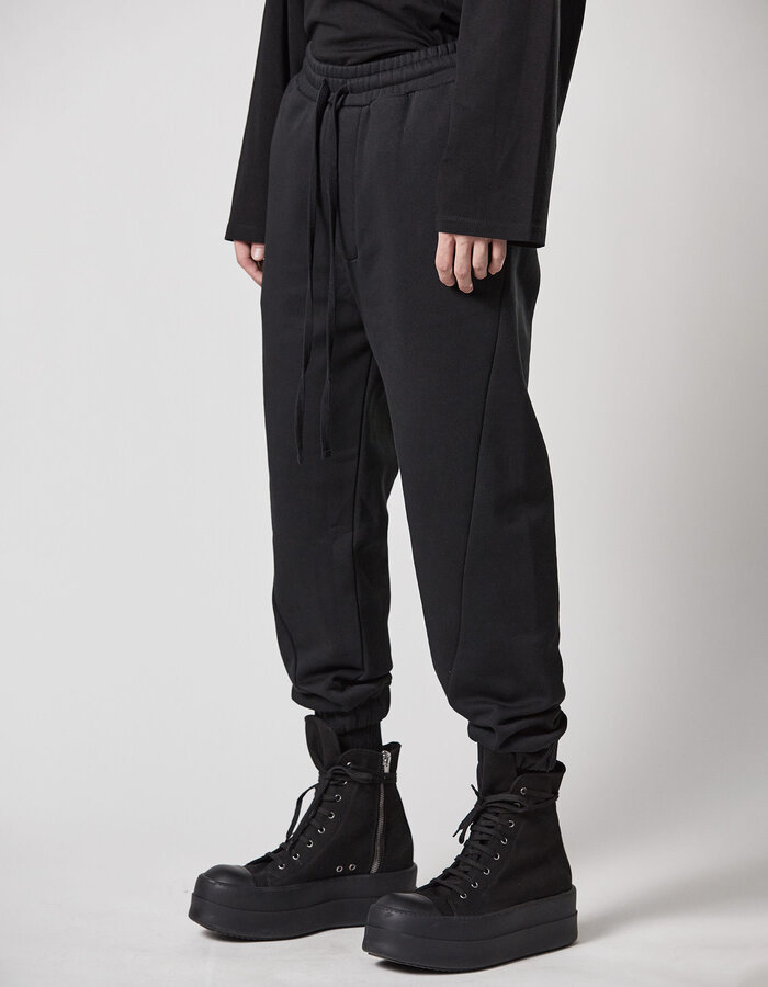 THOM KROM COTTON FLEECE SWEAT JOGGER WITH ELASTIC CUFF