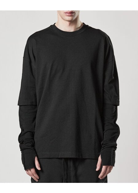 THOM KROM RELAXED LAYERED SLEEVE T-SHIRT