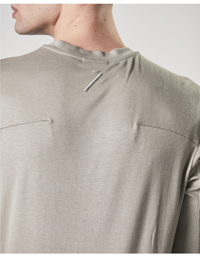 THOM KROM STRETCH VISCOSE FITTED LONGSLEEVE - MOONBEAM