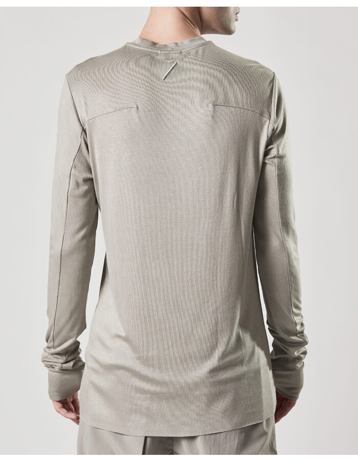 THOM KROM STRETCH VISCOSE FITTED LONGSLEEVE - MOONBEAM