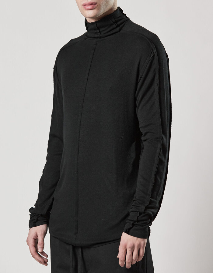 THOM KROM STRETCH VISCOSE TURTLENECK SWEATER