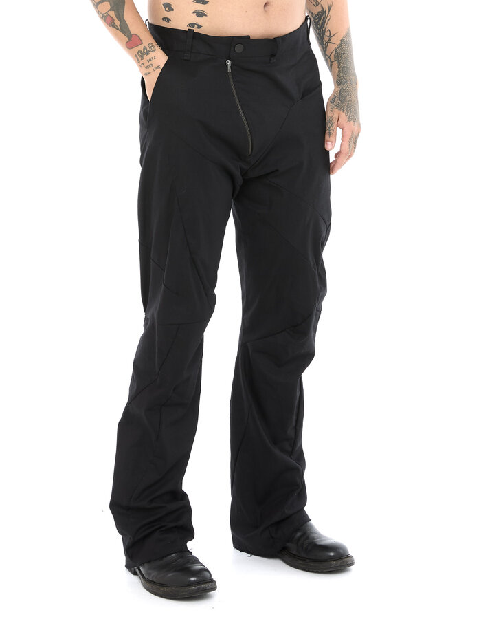 LEON EMANUEL BLANCK DISTORTION BOOTCUT PANTS - SOLID LINEN