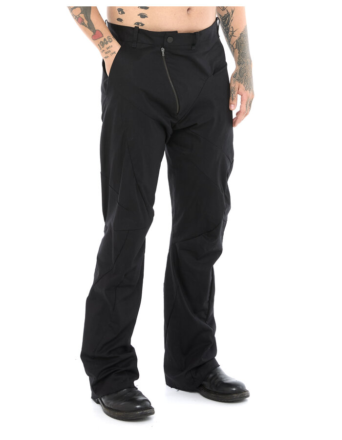 LEON EMANUEL BLANCK DISTORTION BOOTCUT PANTS - SOLID LINEN