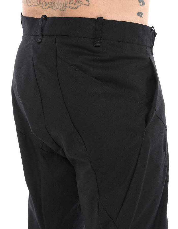 LEON EMANUEL BLANCK DISTORTION BOOTCUT PANTS - SOLID LINEN