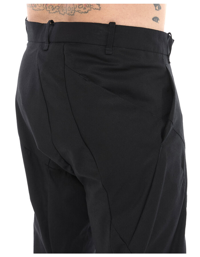 LEON EMANUEL BLANCK DISTORTION BOOTCUT PANTS - SOLID LINEN