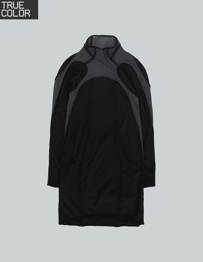 HAMCUS LPU / UNION STANDARD FRAYED-EDGE BODYSUIT - BLACK