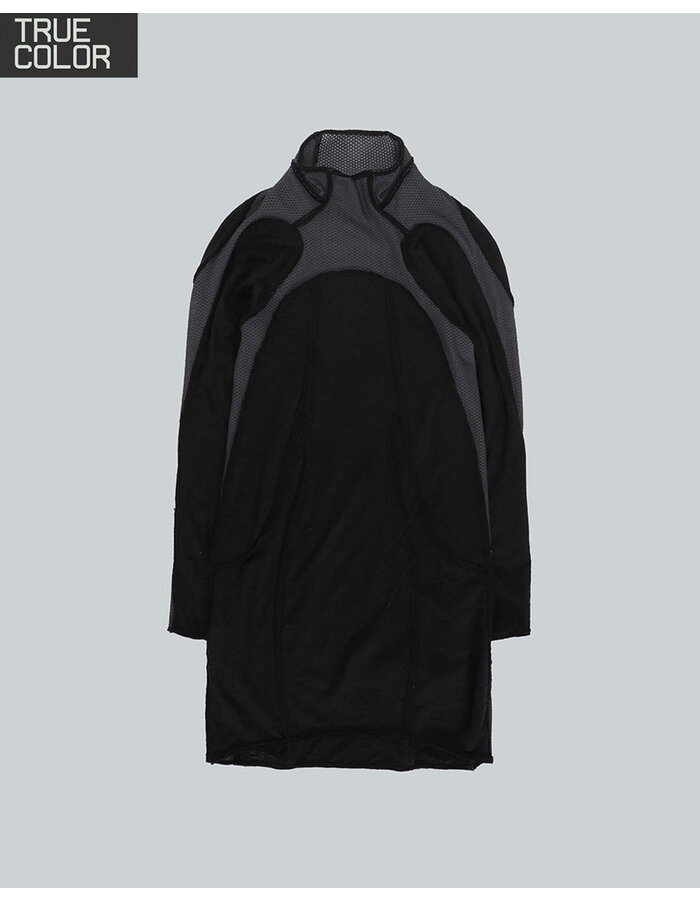HAMCUS LPU / UNION STANDARD FRAYED-EDGE BODYSUIT - BLACK