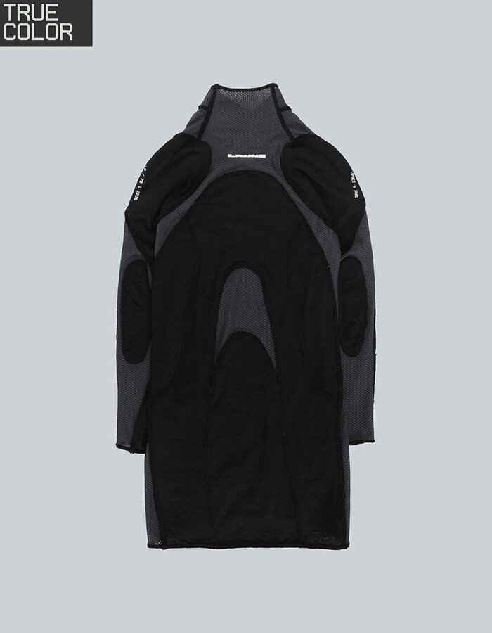 HAMCUS LPU / UNION STANDARD FRAYED-EDGE BODYSUIT - BLACK