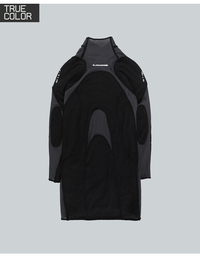 HAMCUS LPU / UNION STANDARD FRAYED-EDGE BODYSUIT - BLACK