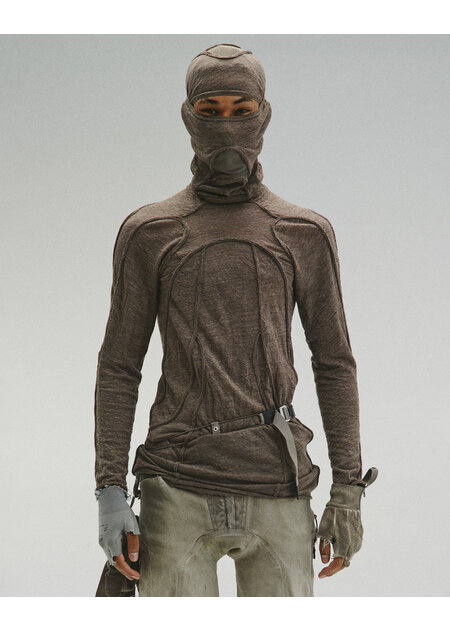 HAMCUS LPU / UNION STANDARD FRAYED-EDGE BODYSUIT - CROCODILE