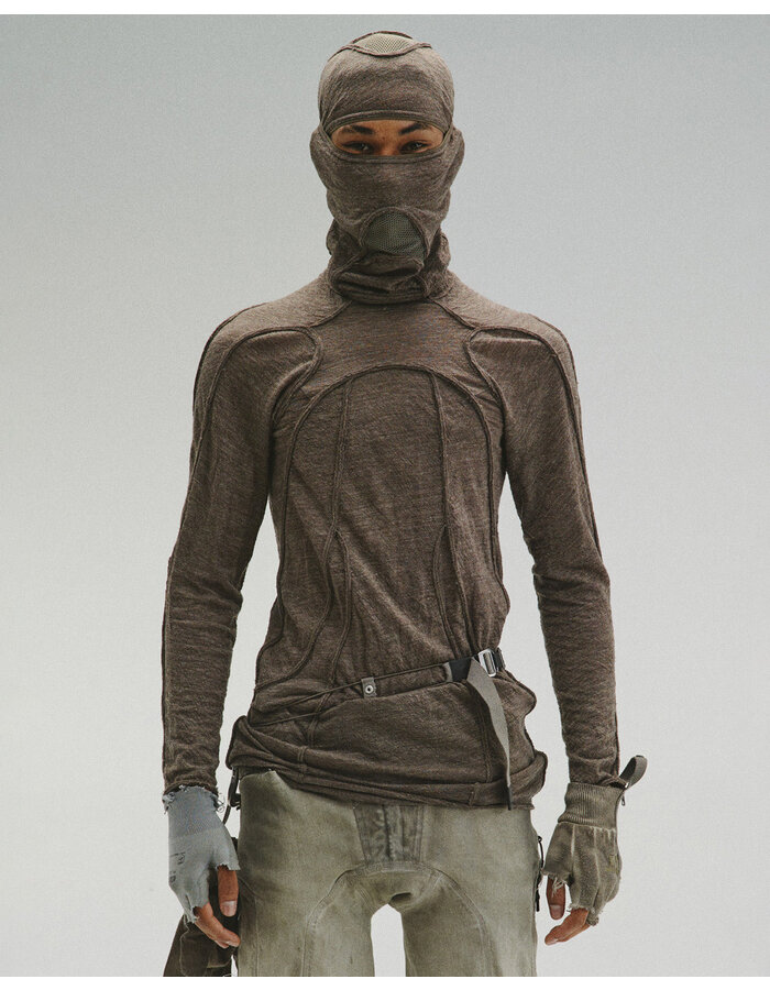 HAMCUS LPU / UNION STANDARD FRAYED-EDGE BODYSUIT - CROCODILE