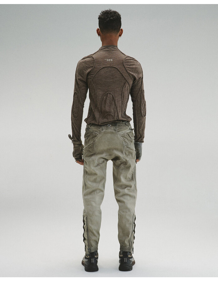 HAMCUS LPU / UNION STANDARD FRAYED-EDGE BODYSUIT - CROCODILE
