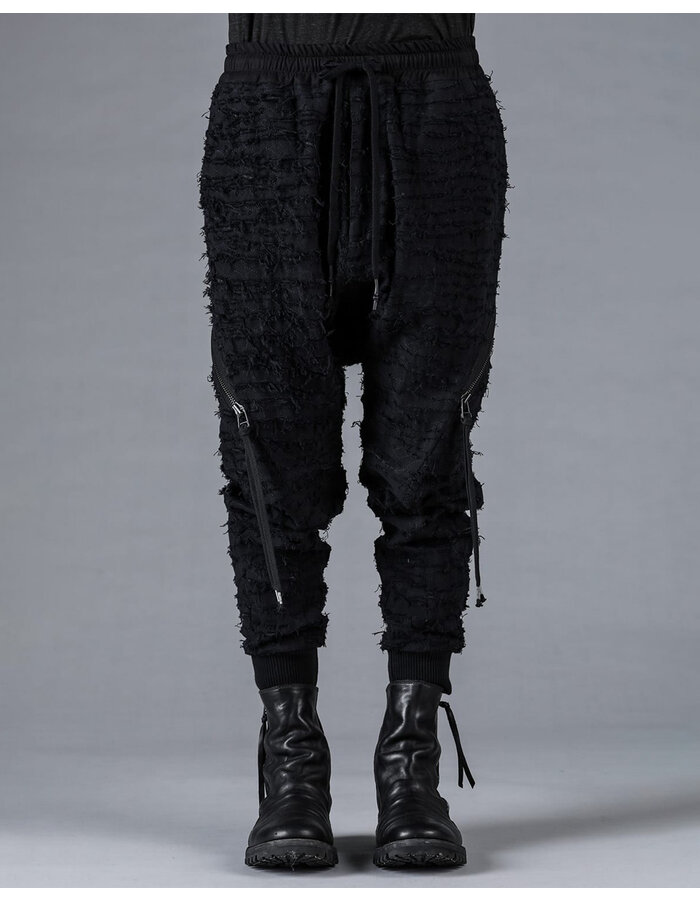 D. HYGEN COTTON VIYELLA DAMAGE QUILT LOW CROTCH JOGGER