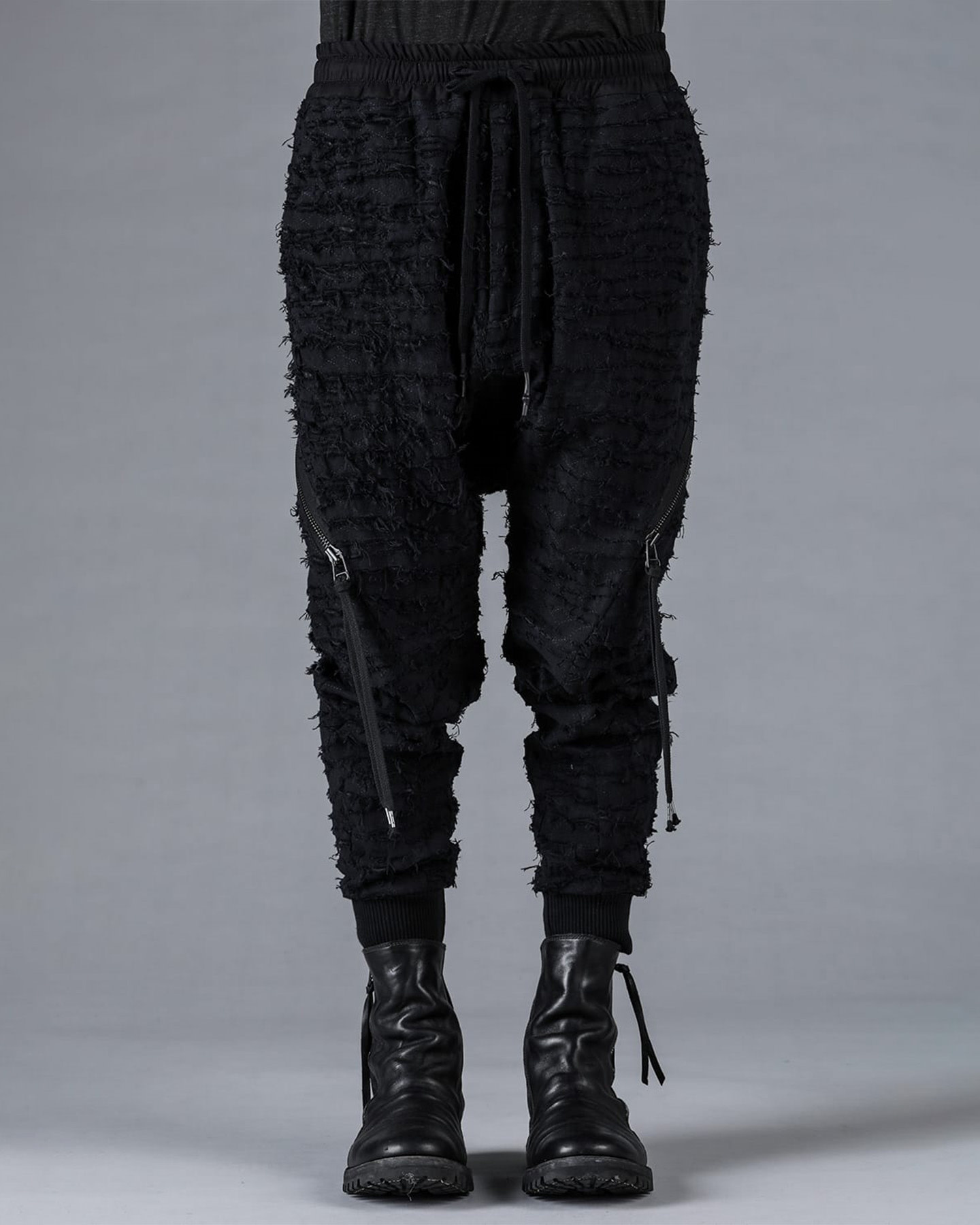 Cotton Viyella Damage Low Crotch Jogger by D. Hygen | Shop Cotton Viyella Damage Low Crotch Jogger by D. Hygen | Shop