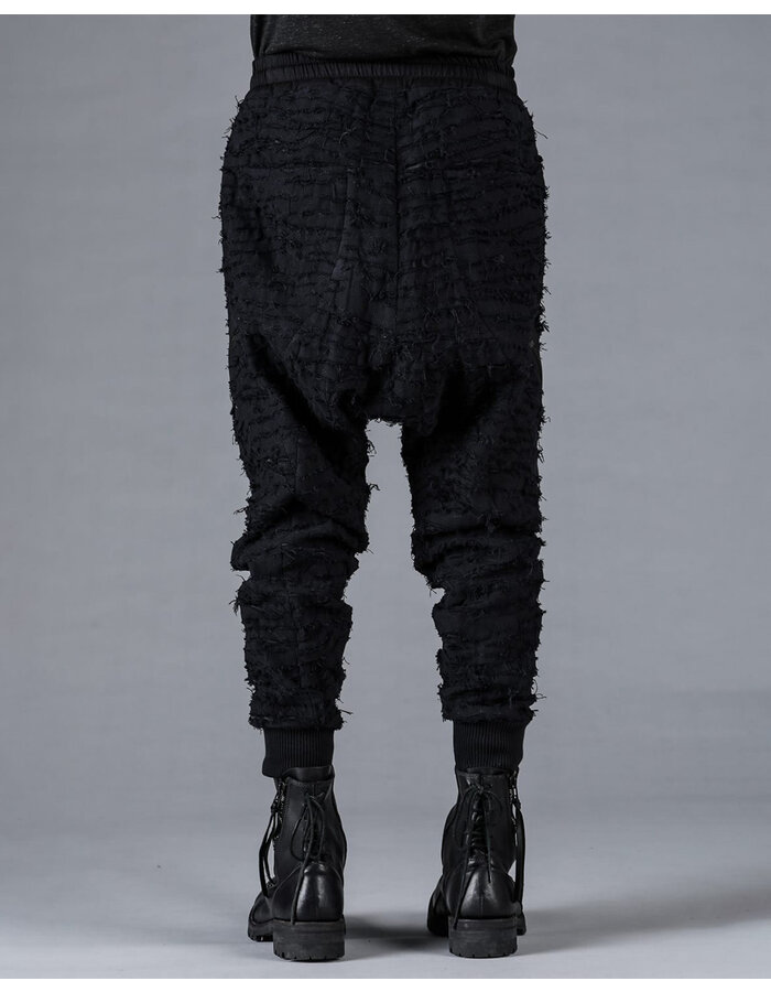 D. HYGEN COTTON VIYELLA DAMAGE QUILT LOW CROTCH JOGGER