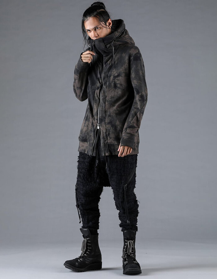 D. HYGEN COTTON VIYELLA DAMAGE QUILT LOW CROTCH JOGGER