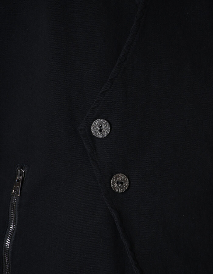 LA HAINE INSIDE US RIB ARM ASYMMETRIC DOUBLE BREASTED BLAZER