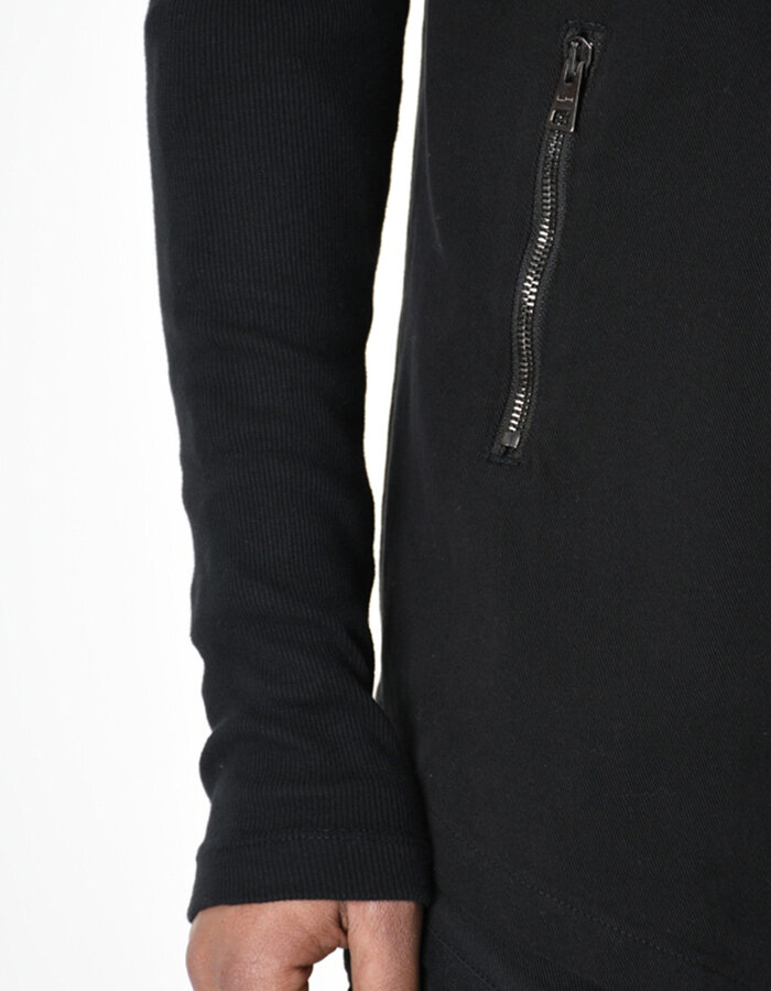 LA HAINE INSIDE US RIB ARM ASYMMETRIC DOUBLE BREASTED BLAZER