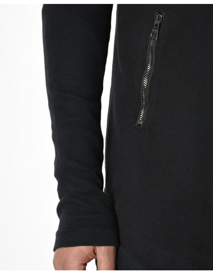 LA HAINE INSIDE US RIB ARM ASYMMETRIC DOUBLE BREASTED BLAZER