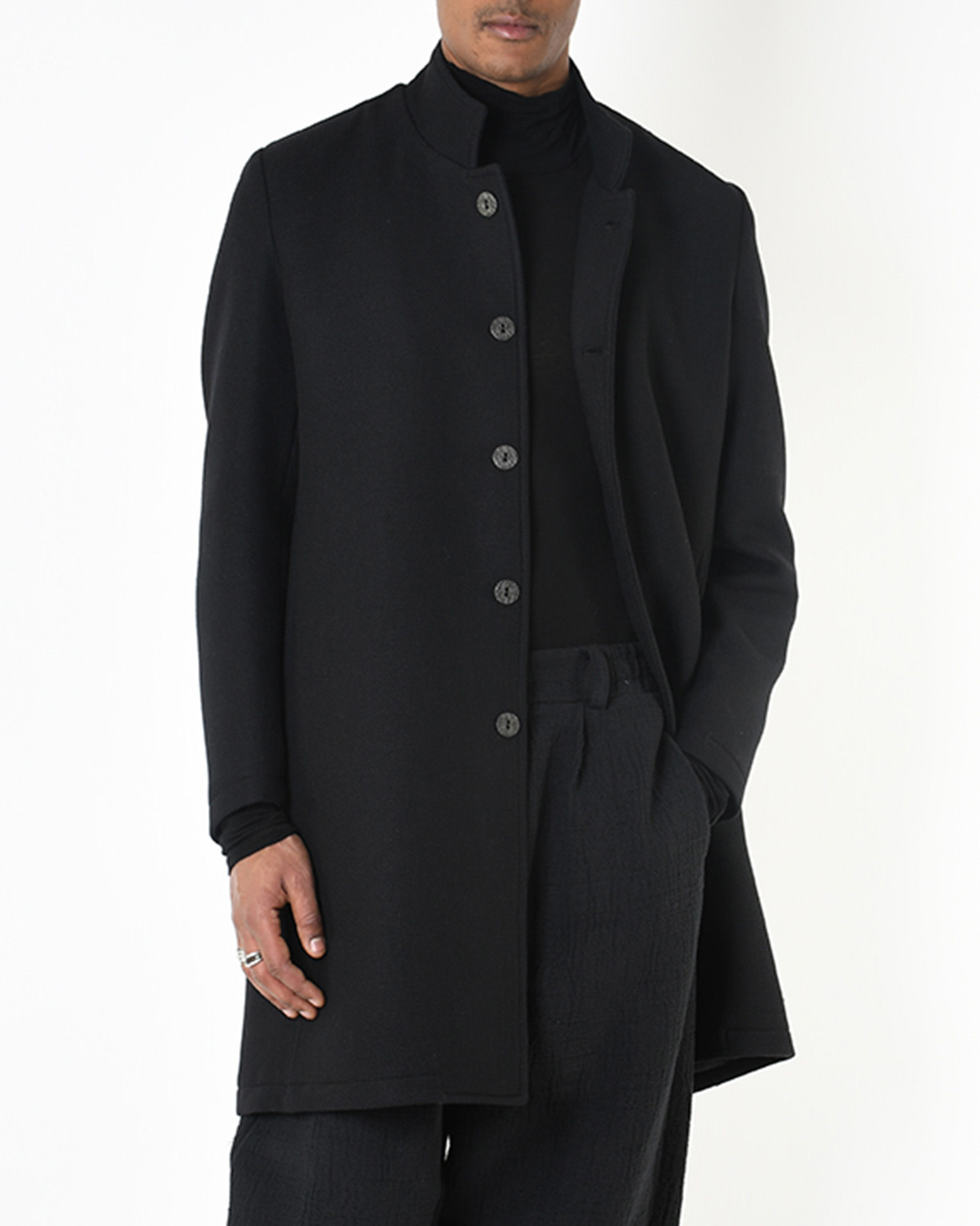 WOOL BLEND BUTTON UP COAT - Shop Untitled NYC WOOL BLEND BUTTON UP COAT - Shop Untitled NYC