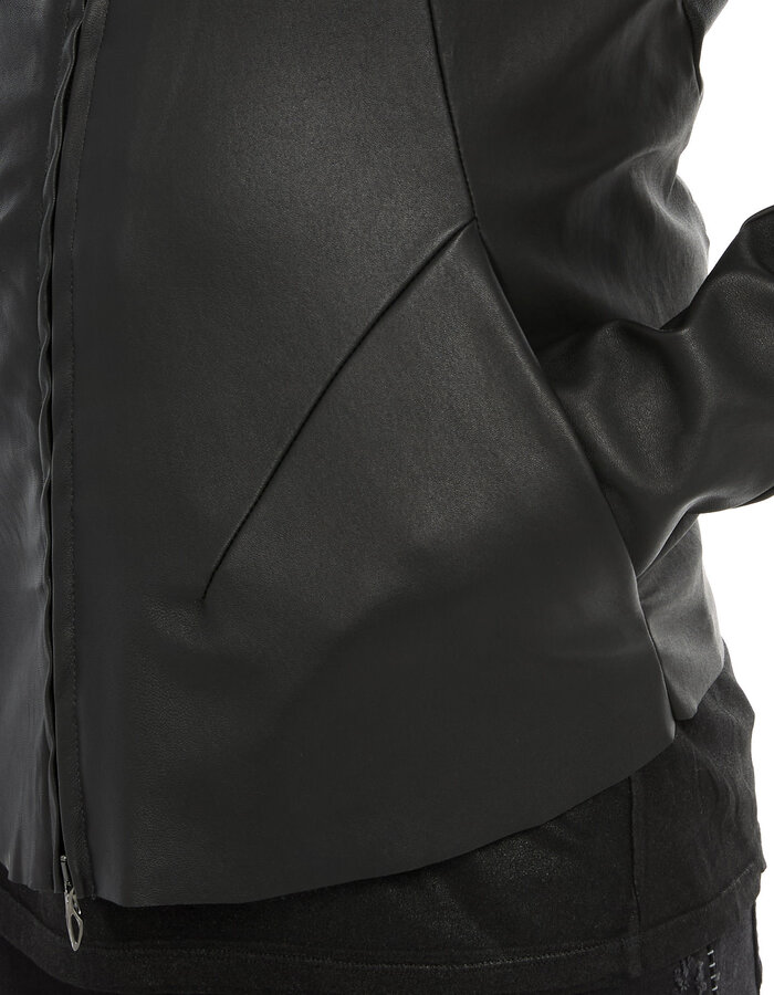 LEON EMANUEL BLANCK DISTORTION AVIATOR JACKET - STRETCH LAMB