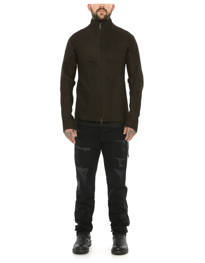 LEON EMANUEL BLANCK FORCED PERSPECTIVE AVIATOR JACKET - BUFFALO (ESPRESSO)
