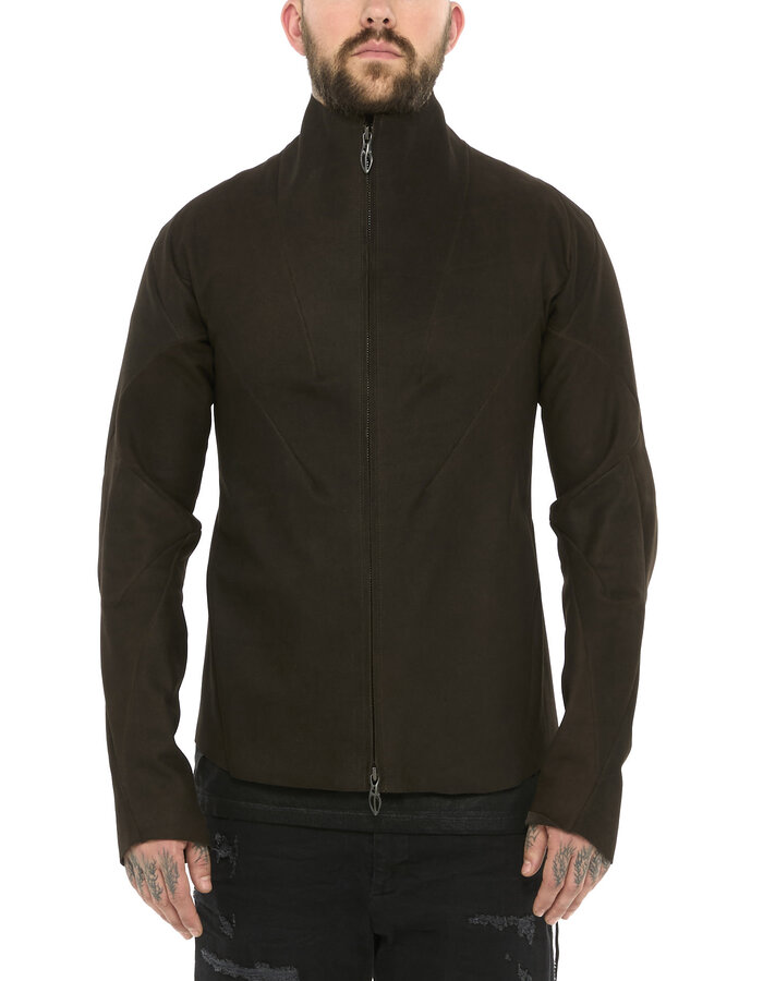 LEON EMANUEL BLANCK FORCED PERSPECTIVE AVIATOR JACKET - BUFFALO (ESPRESSO)