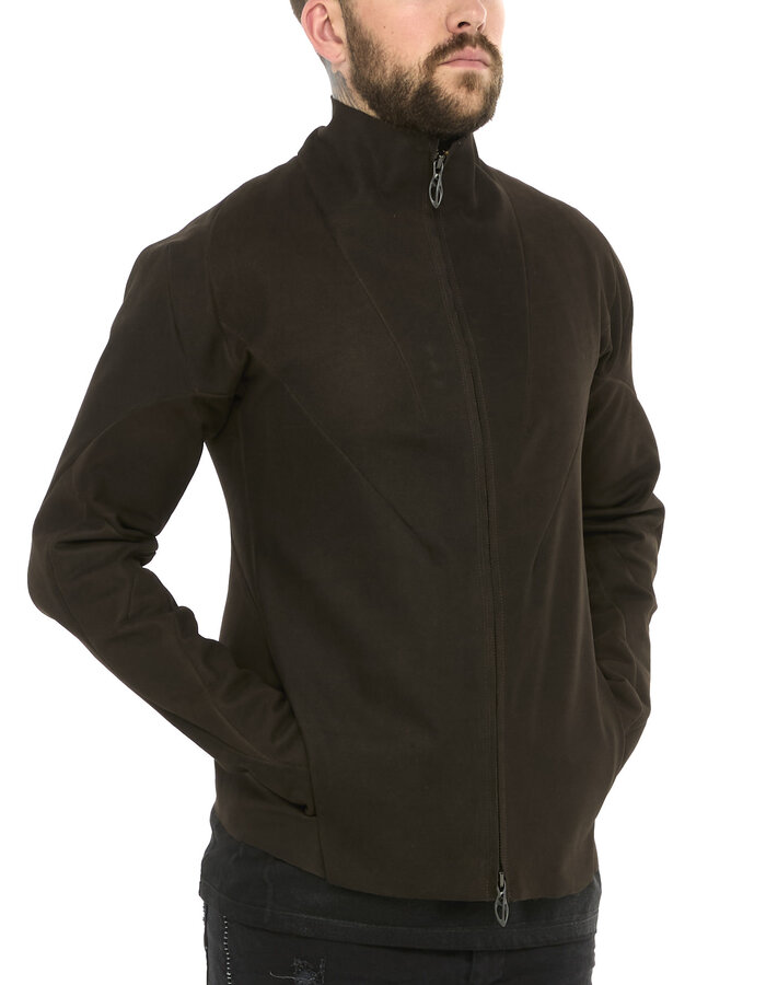 LEON EMANUEL BLANCK FORCED PERSPECTIVE AVIATOR JACKET - BUFFALO (ESPRESSO)