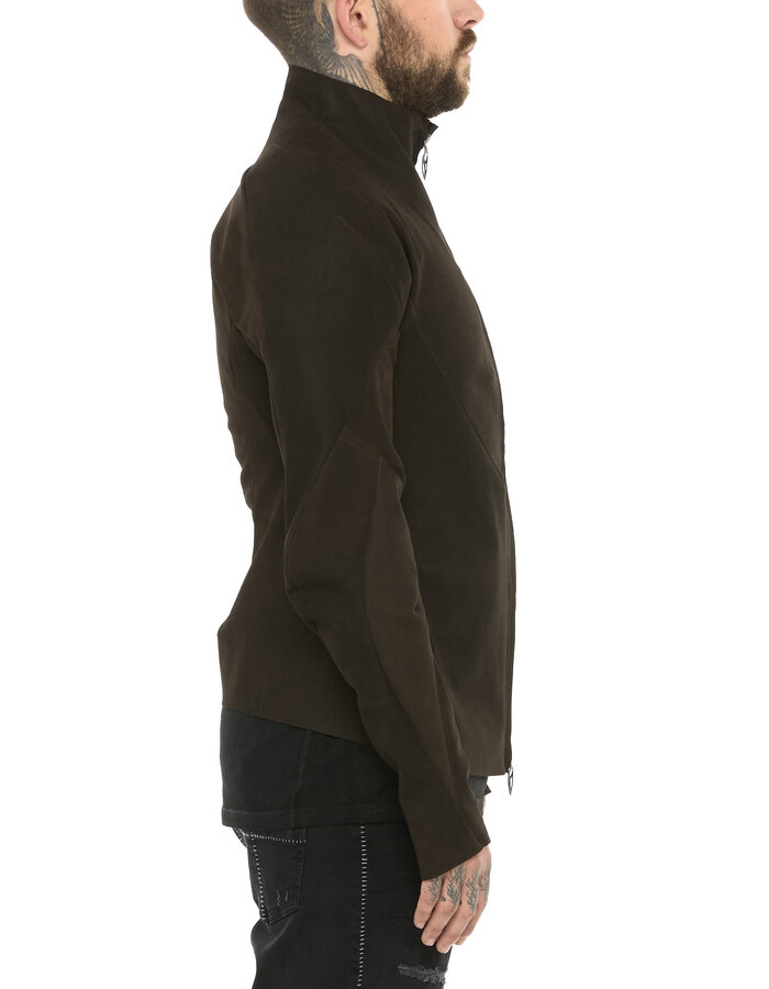 LEON EMANUEL BLANCK FORCED PERSPECTIVE AVIATOR JACKET - BUFFALO (ESPRESSO)