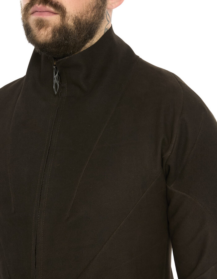 LEON EMANUEL BLANCK FORCED PERSPECTIVE AVIATOR JACKET - BUFFALO (ESPRESSO)
