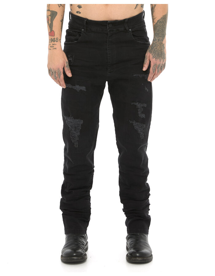 MD75 DISTRESSED STRAIGHT LEG JEANS