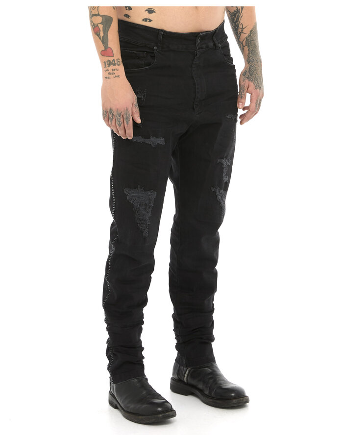 MD75 DISTRESSED STRAIGHT LEG JEANS