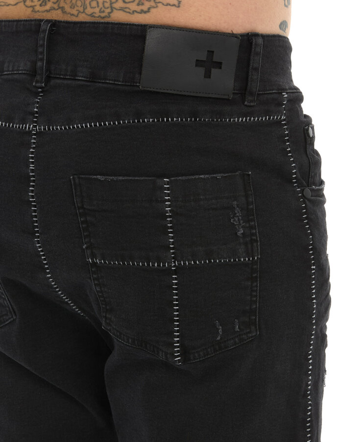 MD75 DISTRESSED STRAIGHT LEG JEANS
