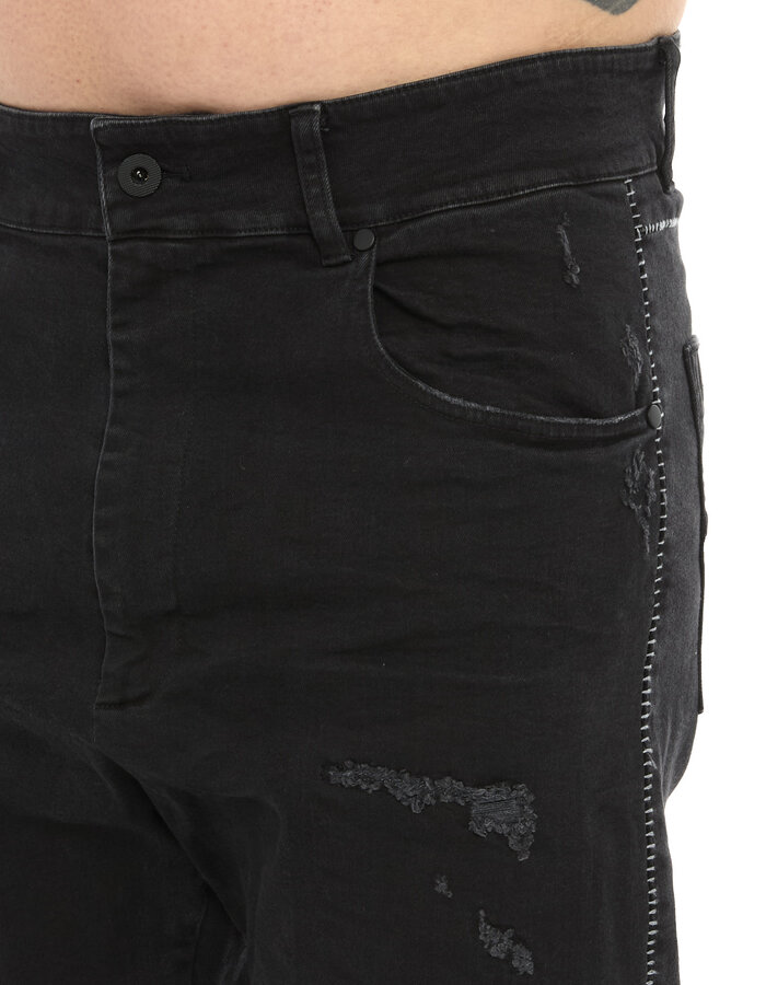 MD75 DISTRESSED STRAIGHT LEG JEANS