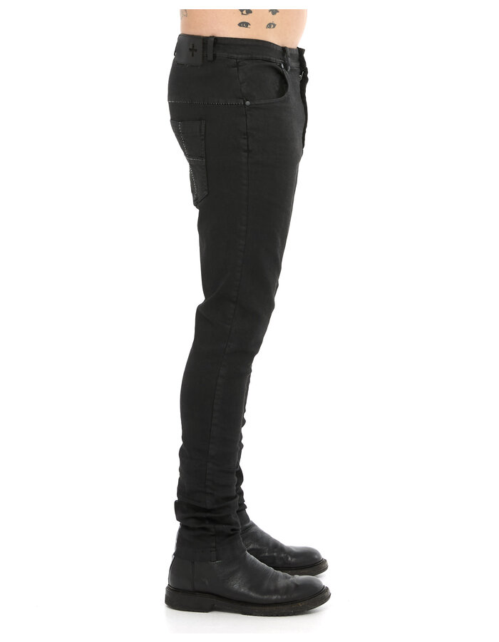 MD75 RESIN COATED STRETCH SLIM JEANS