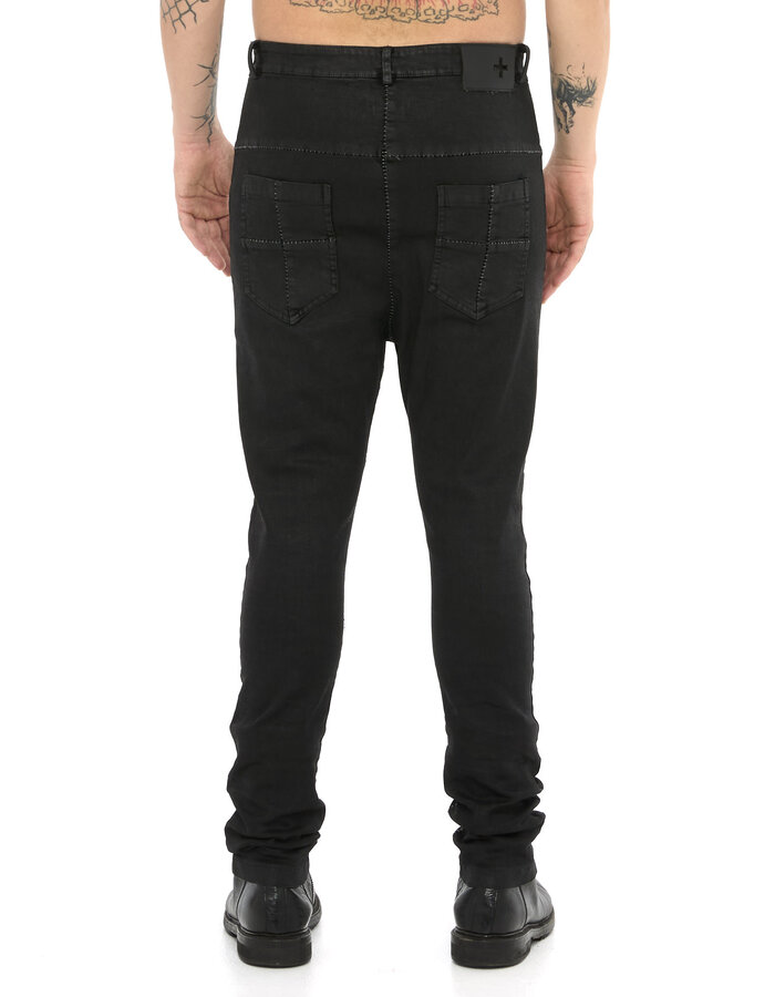 MD75 RESIN COATED STRETCH SLIM JEANS