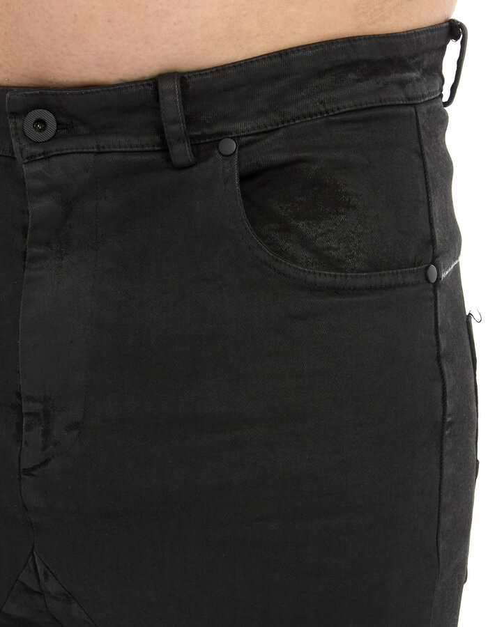 MD75 RESIN COATED STRETCH SLIM JEANS