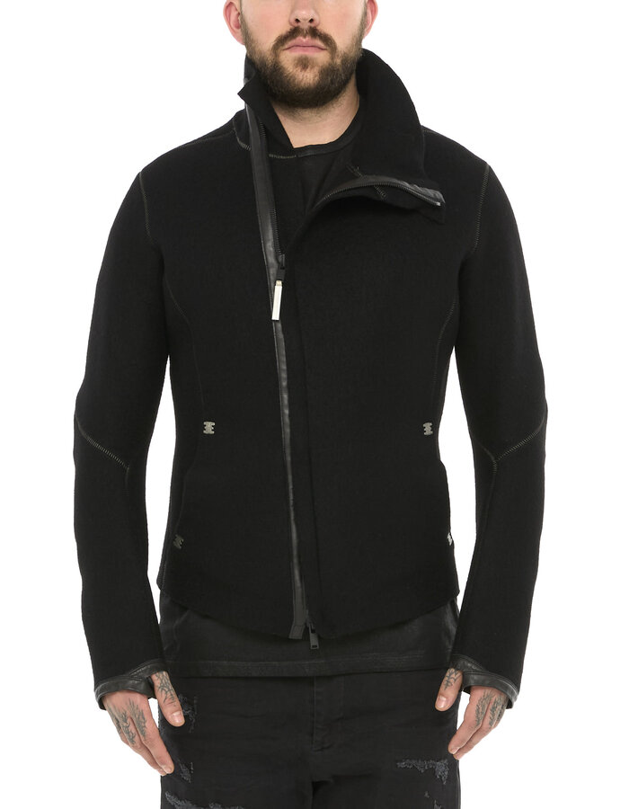 ISAAC SELLAM EXPERIENCE IMPARABLE BOILED WOOL JACKET