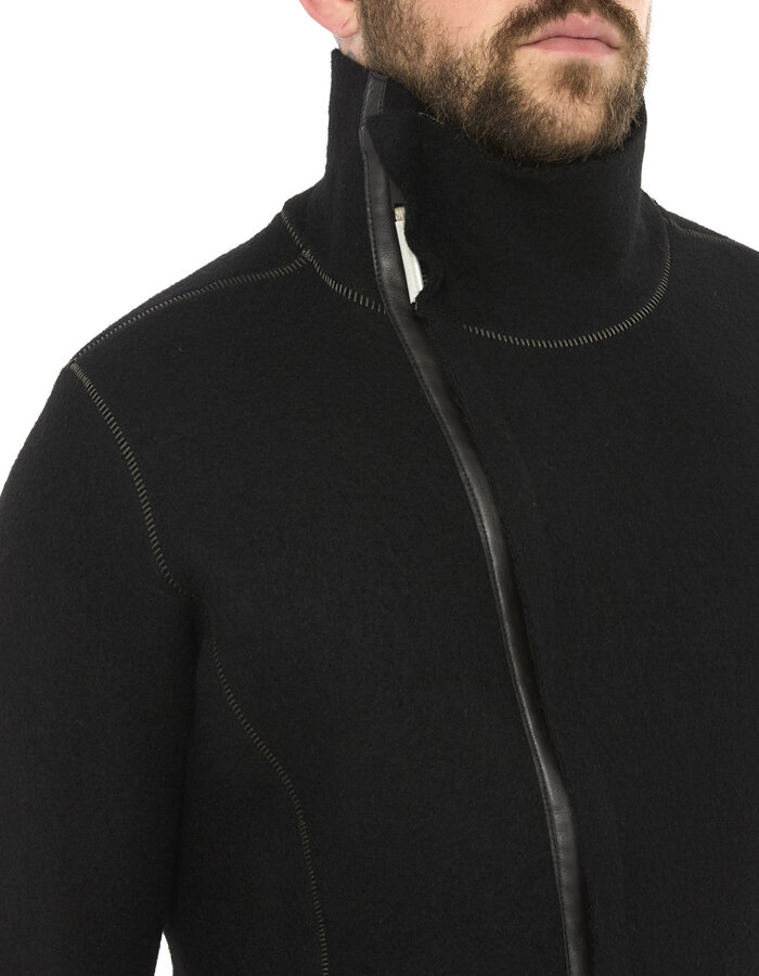 ISAAC SELLAM EXPERIENCE IMPARABLE BOILED WOOL JACKET
