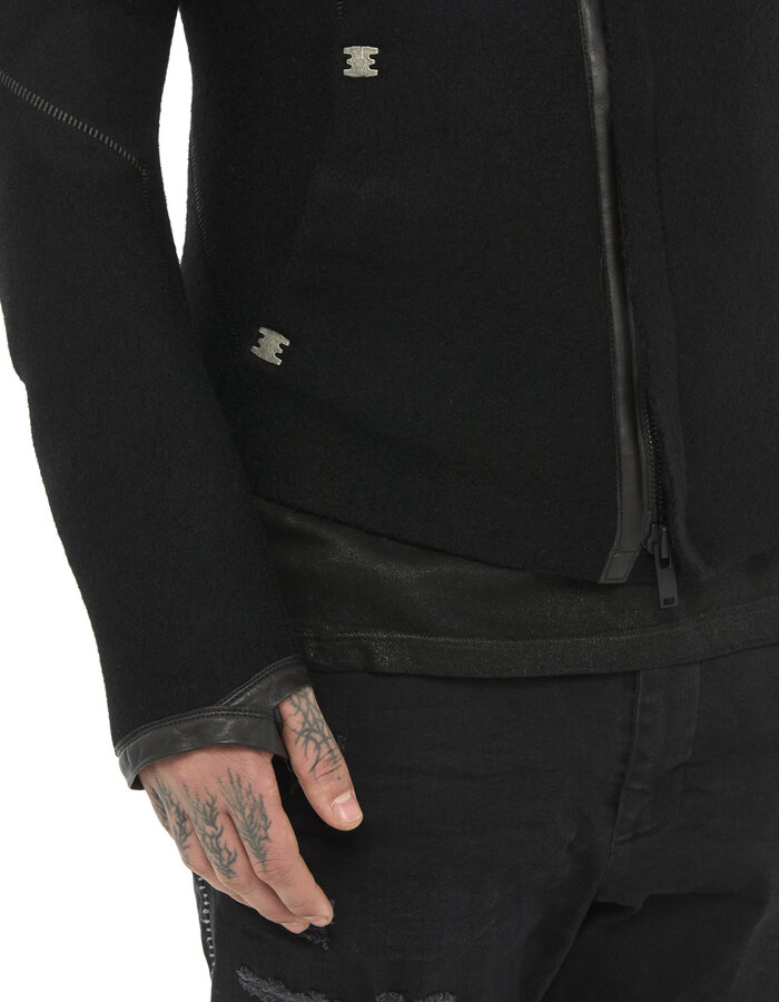 ISAAC SELLAM EXPERIENCE IMPARABLE BOILED WOOL JACKET