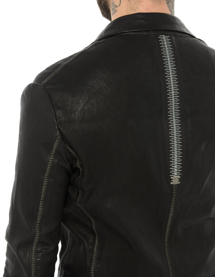ISAAC SELLAM EXPERIENCE PIONNIER STRETCH LEATHER BLAZER