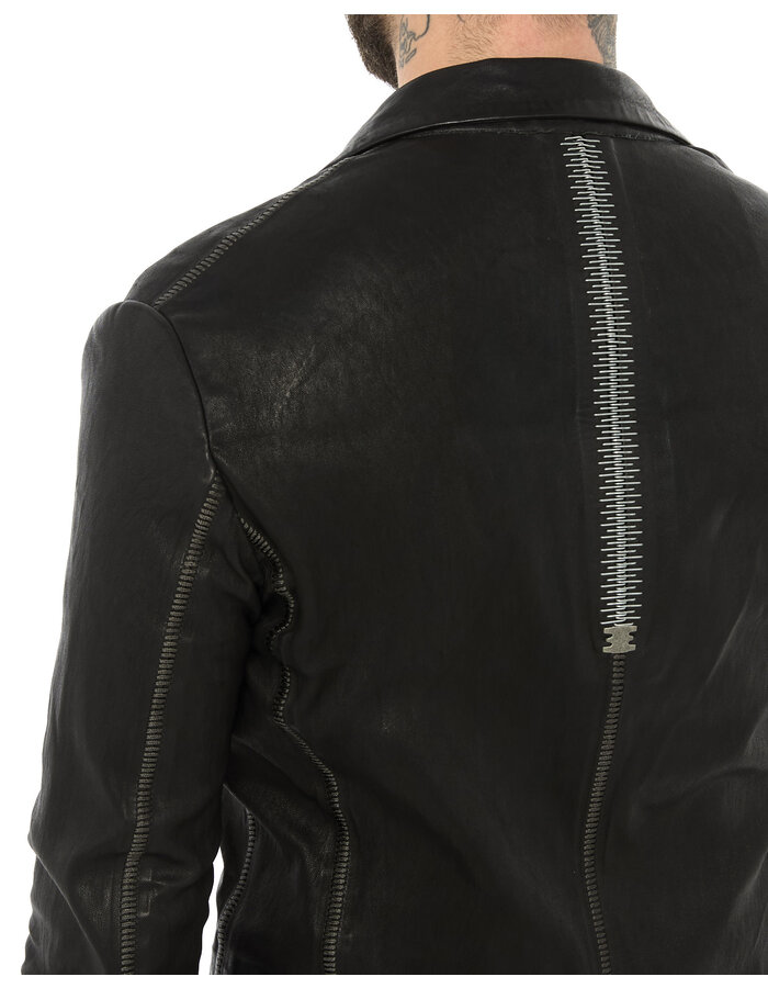 ISAAC SELLAM EXPERIENCE PIONNIER STRETCH LEATHER BLAZER
